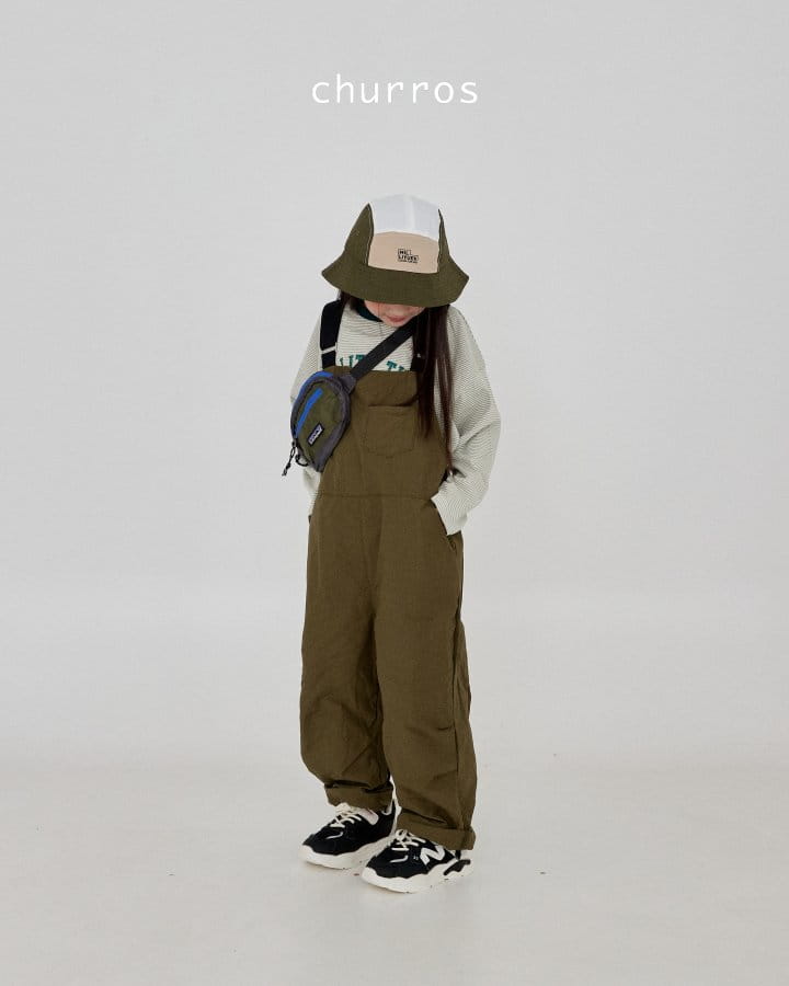 Churros - Korean Children Fashion - #childrensboutique - Banding Overalls Pants - 7