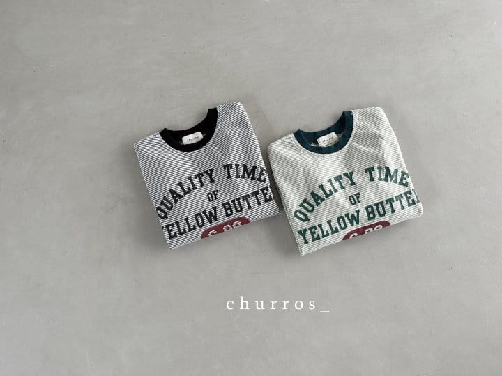 Churros - Korean Children Fashion - #childrensboutique - 08 Stripes Tee
