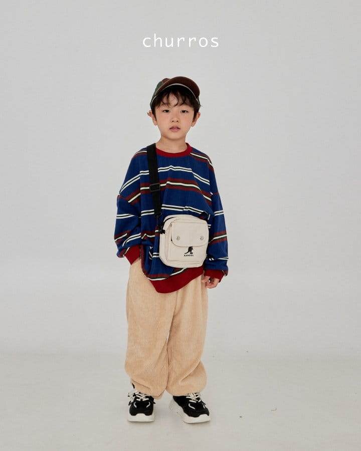 Churros - Korean Children Fashion - #childrensboutique - Multi Stripes Sweatshirt - 4