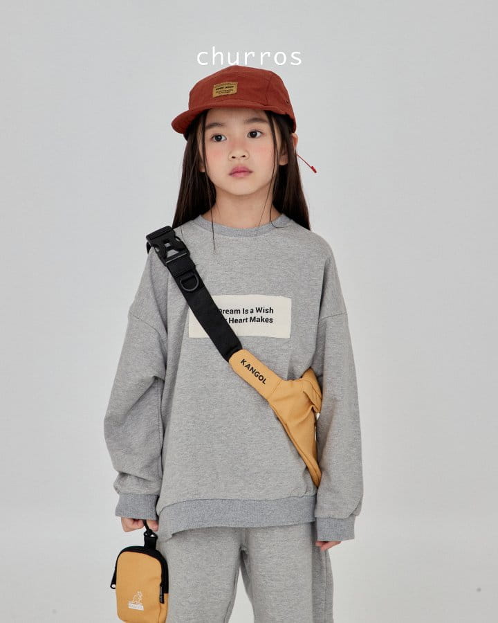 Churros - Korean Children Fashion - #designkidswear - Lettering Sweatshirt - 2