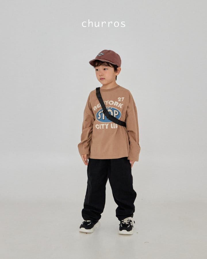 Churros - Korean Children Fashion - #designkidswear - Stop Peach Tee - 8