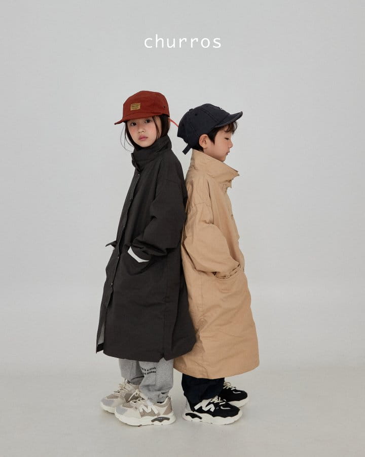 Churros - Korean Children Fashion - #discoveringself - Standing Overfit Jacket - 12