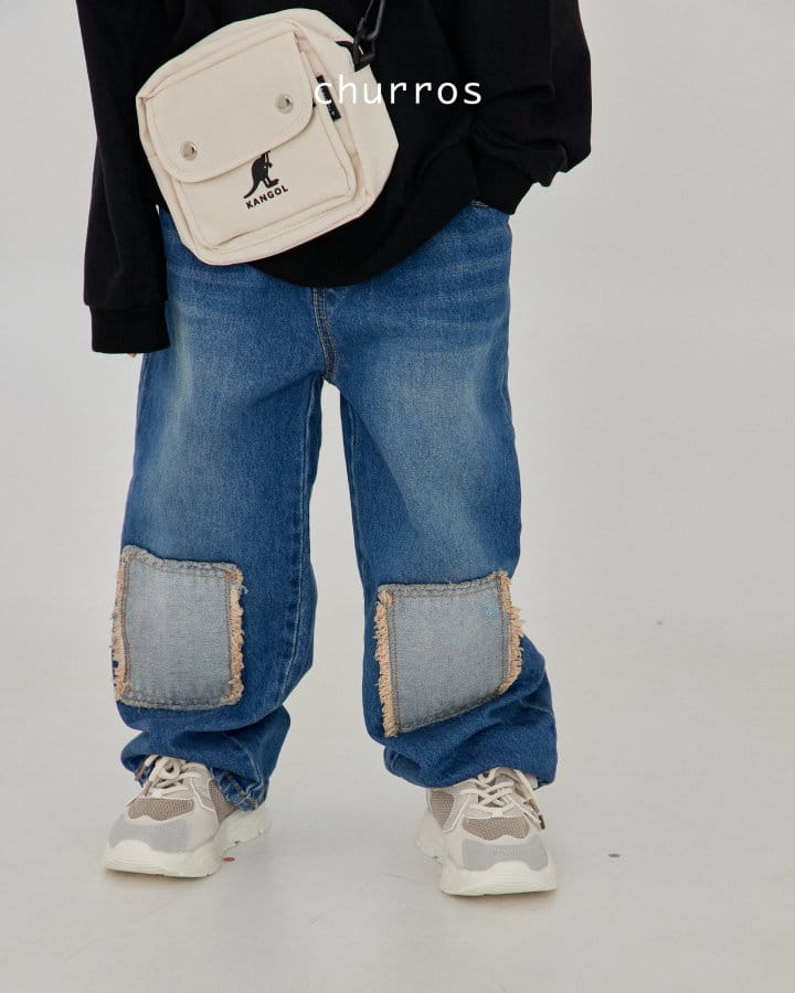 Churros - Korean Children Fashion - #discoveringself - Knee Jeans - 8