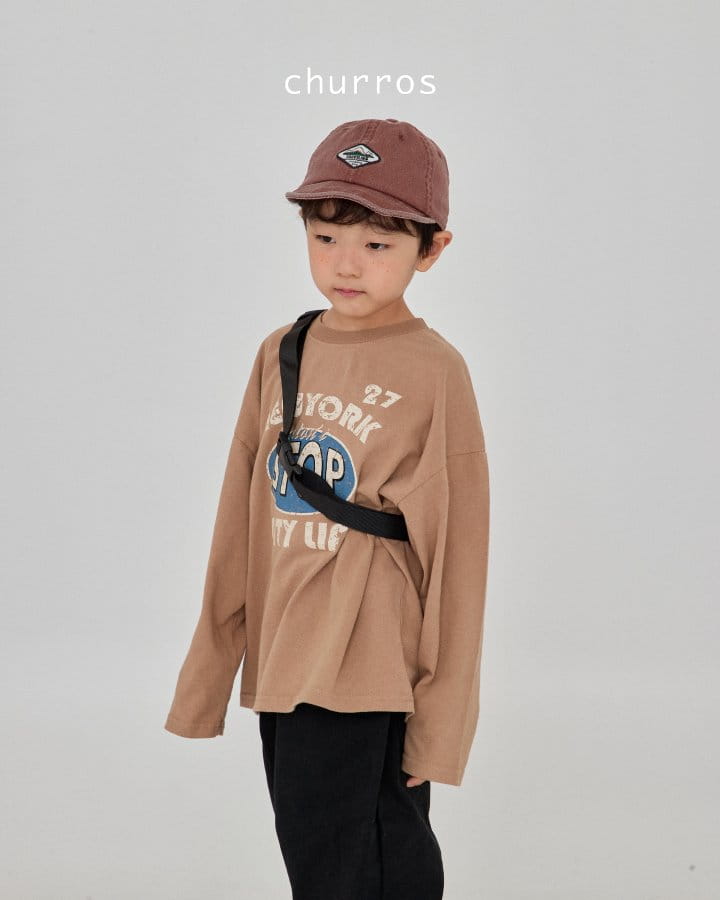 Churros - Korean Children Fashion - #discoveringself - Stop Peach Tee - 9