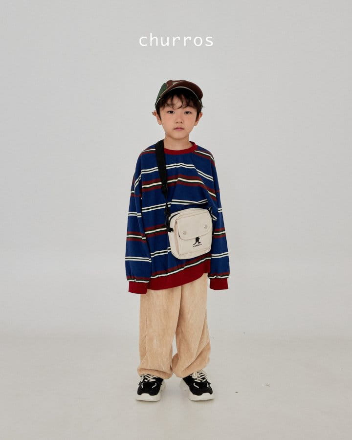 Churros - Korean Children Fashion - #fashionkids - Gol Terry Pants - 2