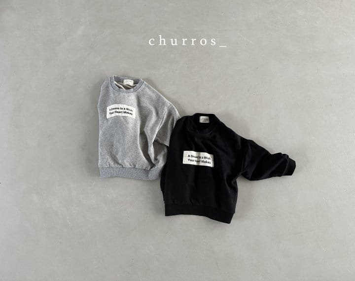 Churros - Korean Children Fashion - #kidsshorts - Lettering Sweatshirt - 5