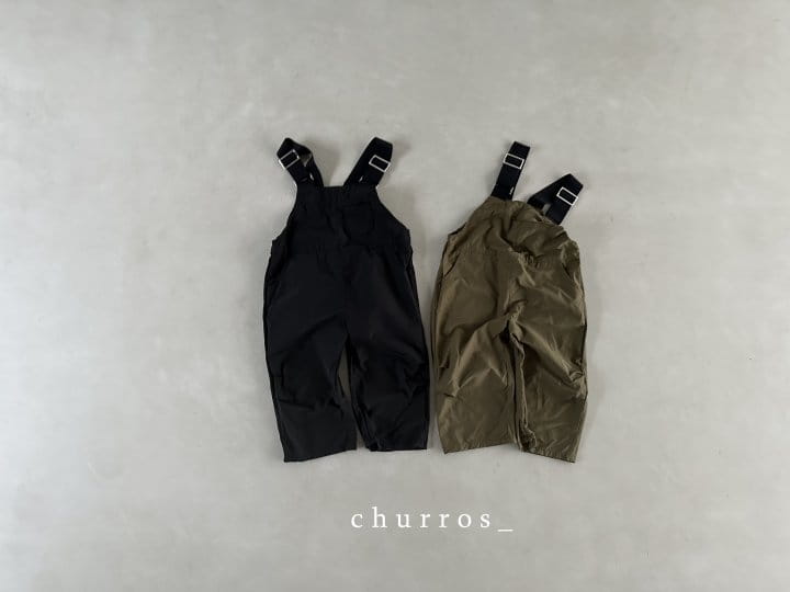 Churros - Korean Children Fashion - #kidsstore - Banding Overalls Pants - 12