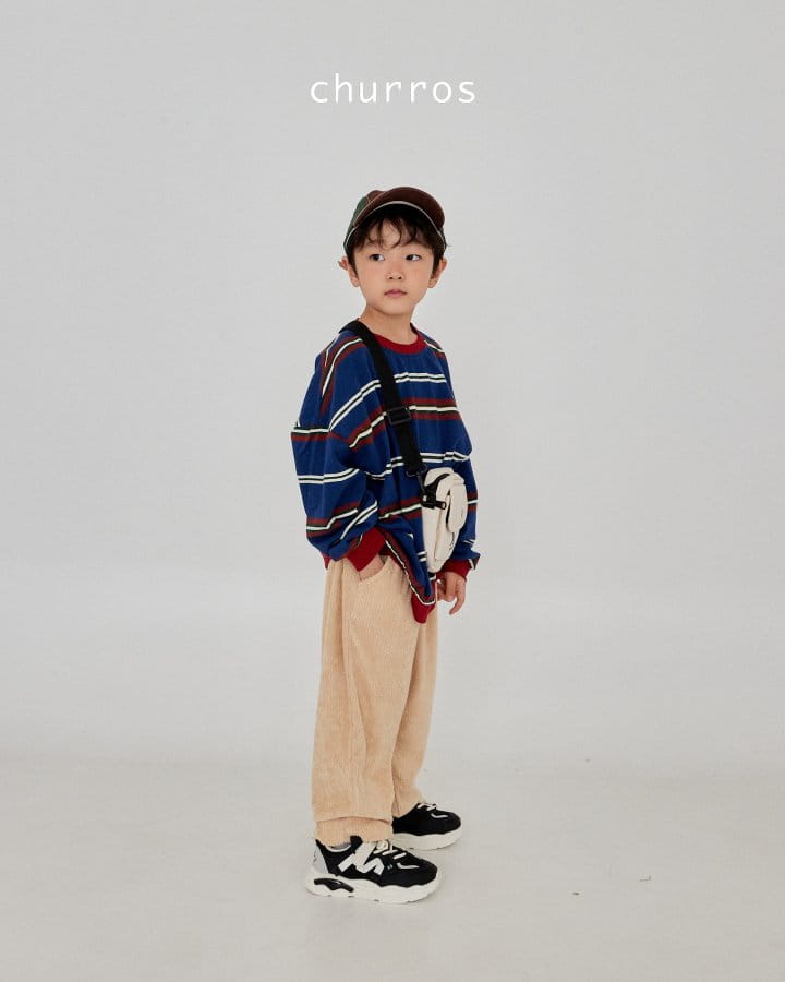 Churros - Korean Children Fashion - #kidsstore - Multi Stripes Sweatshirt - 8