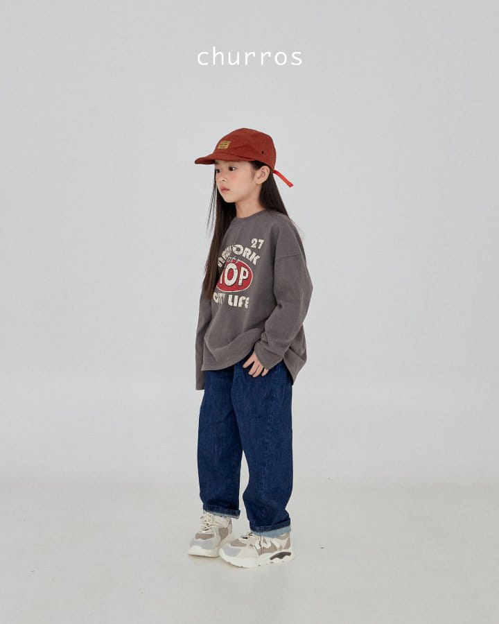Churros - Korean Children Fashion - #kidsstore - Stop Peach Tee - 12