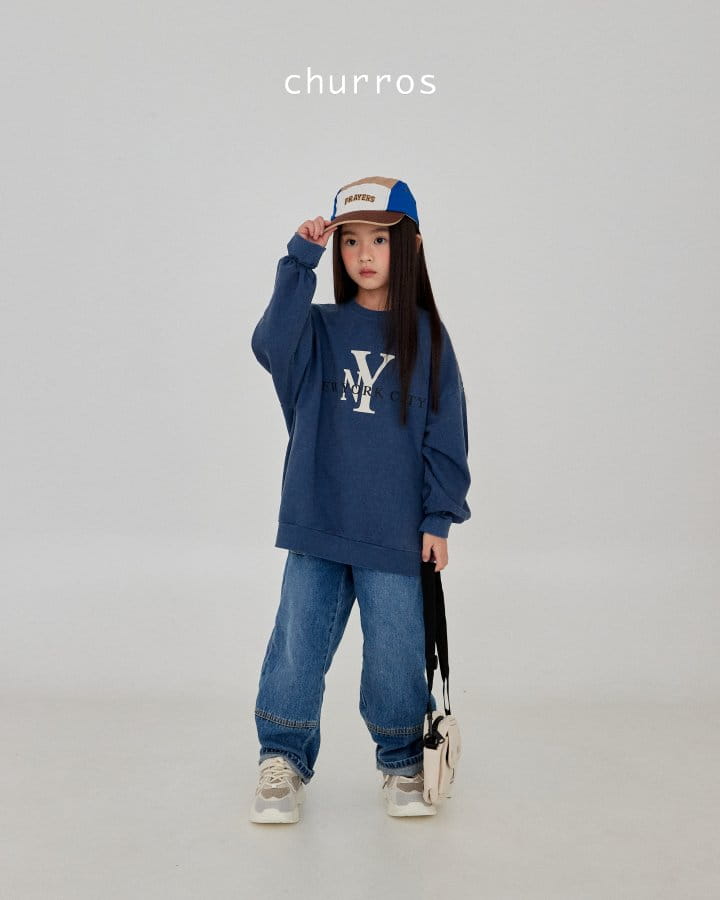 Churros - Korean Children Fashion - #kidsstore - NY Pigment Sweatshirt - 10