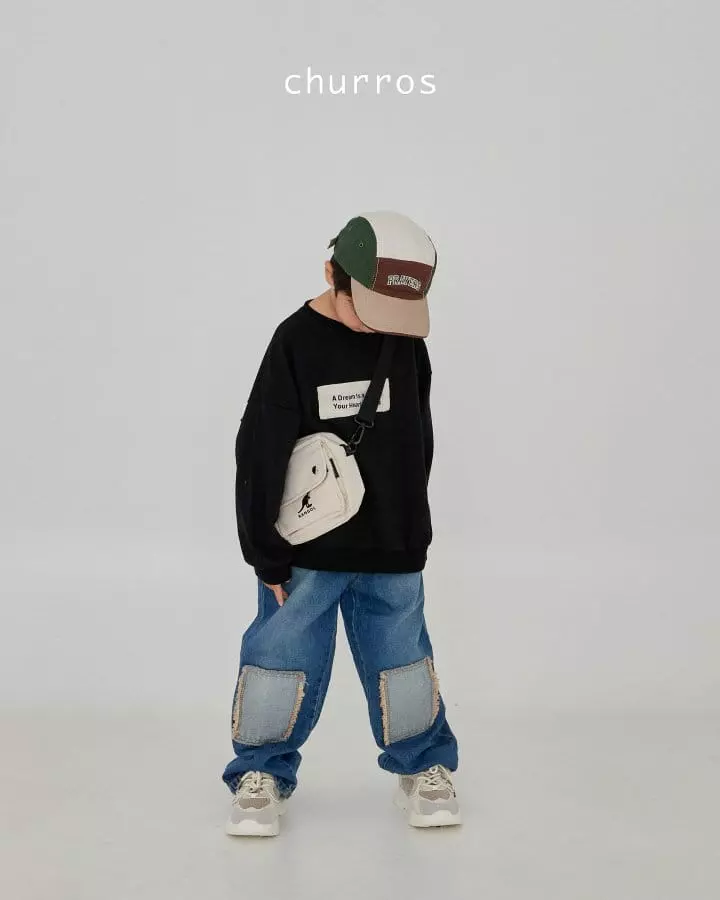 Churros - Korean Children Fashion - #littlefashionista - Lettering Sweatshirt - 9