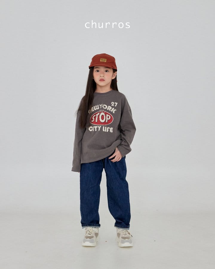 Churros - Korean Children Fashion - #magicofchildhood - Stop Peach Tee - 2