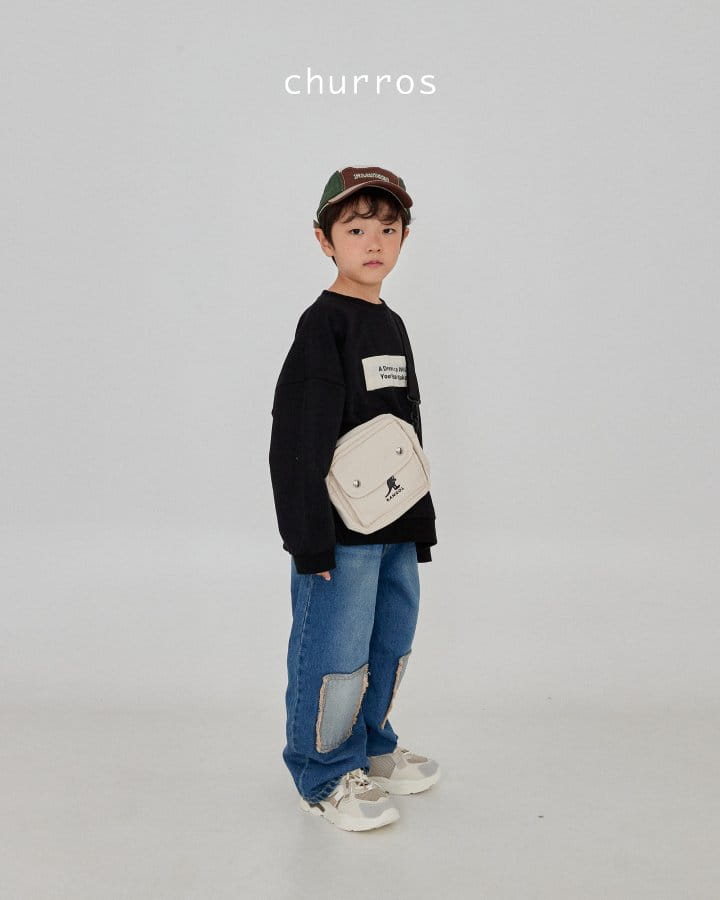 Churros - Korean Children Fashion - #prettylittlegirls - Lettering Sweatshirt - 12