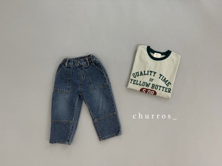 Churros - Korean Children Fashion - #todddlerfashion - Jun Pocket Jeans - 12
