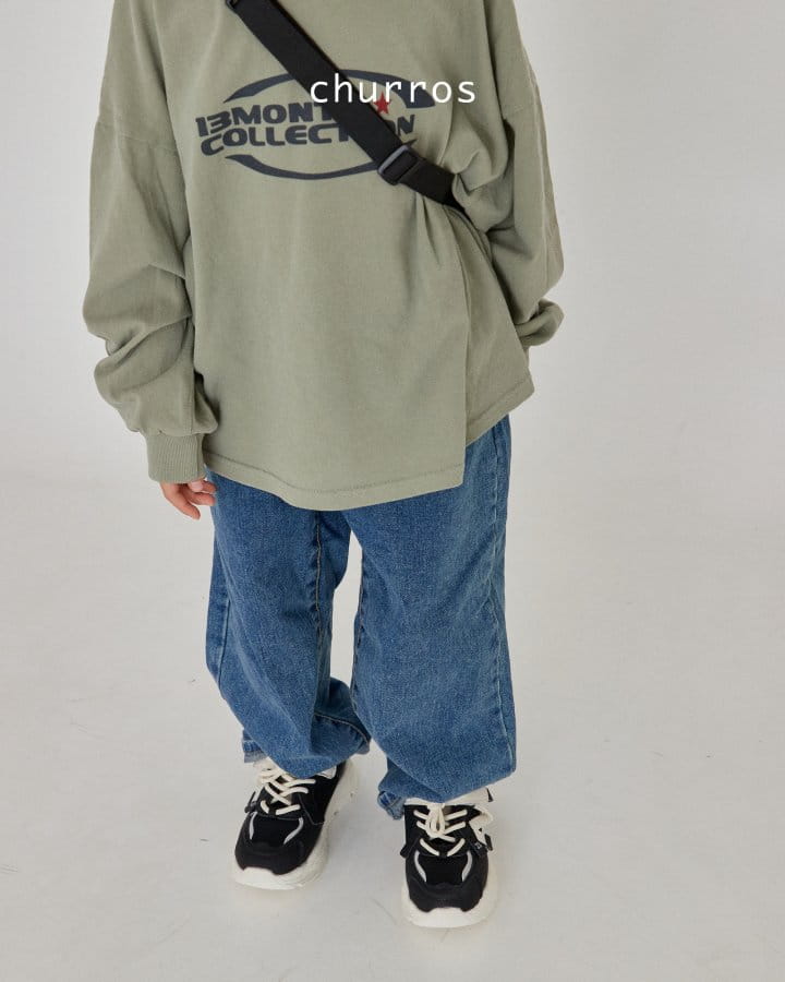Churros - Korean Children Fashion - #todddlerfashion - Wide Jeans - 10
