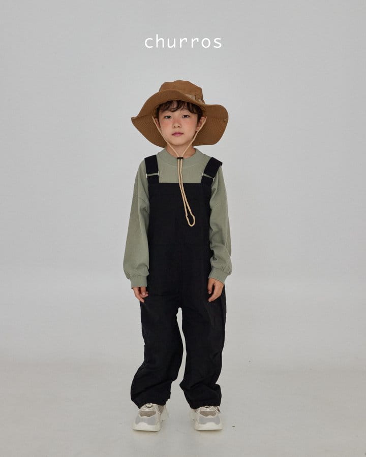 Churros - Korean Children Fashion - #todddlerfashion - Banding Overalls Pants - 3