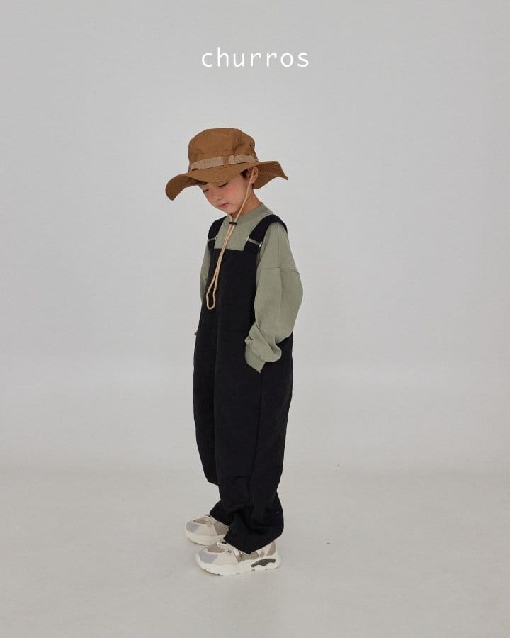 Churros - Korean Children Fashion - #todddlerfashion - Banding Overalls Pants - 4