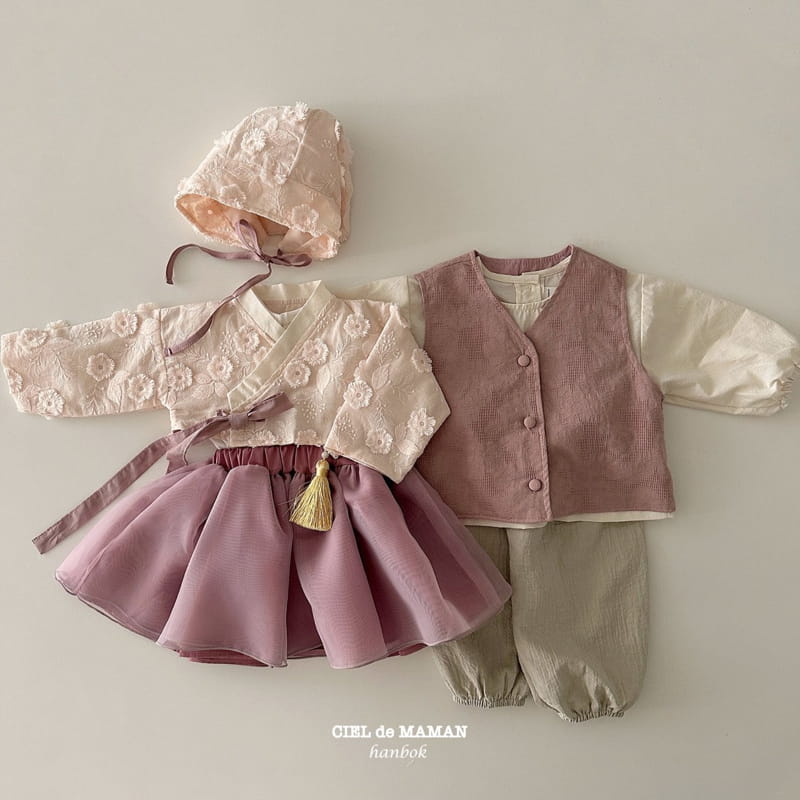 Ciel De Maman - Korean Baby Fashion - #babygirlfashion - Flower B Boy Hanbok Bebe - 7