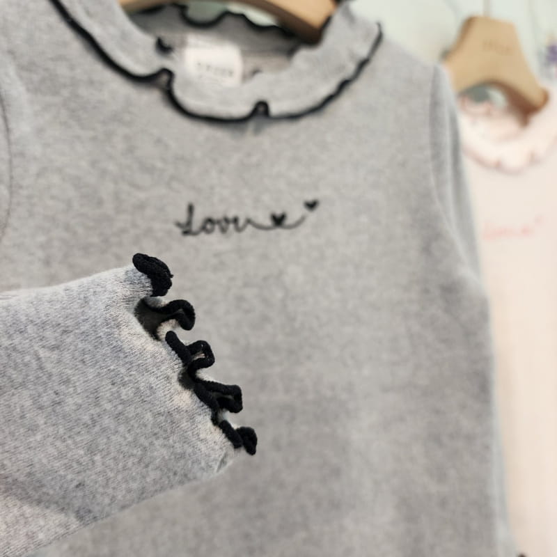 Dalla - Korean Children Fashion - #toddlerclothing - Love Tee - 5