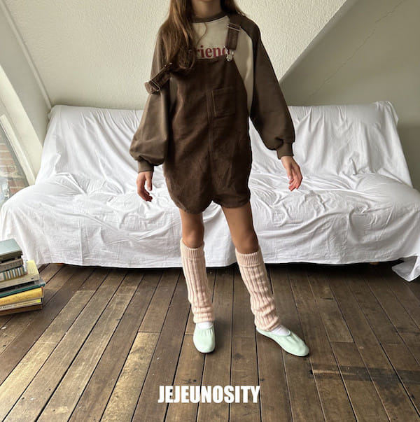 Jejeunosity - Korean Children Fashion - #childrensboutique - Rib Berry Short Overalls - 3