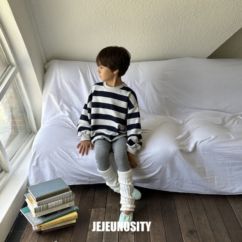 Jejeunosity - Korean Children Fashion - #childofig - E Stripes Sweatshirt - 4