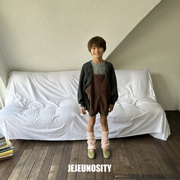 Jejeunosity - Korean Children Fashion - #fashionkids - Rib Berry Short Overalls - 6