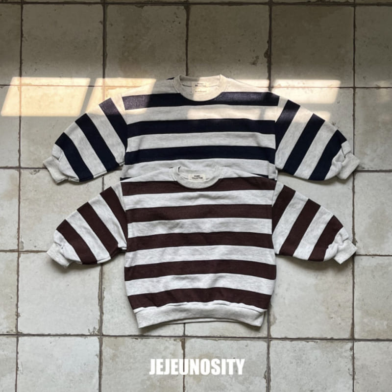 Jejeunosity - Korean Children Fashion - #prettylittlegirls - E Stripes Sweatshirt