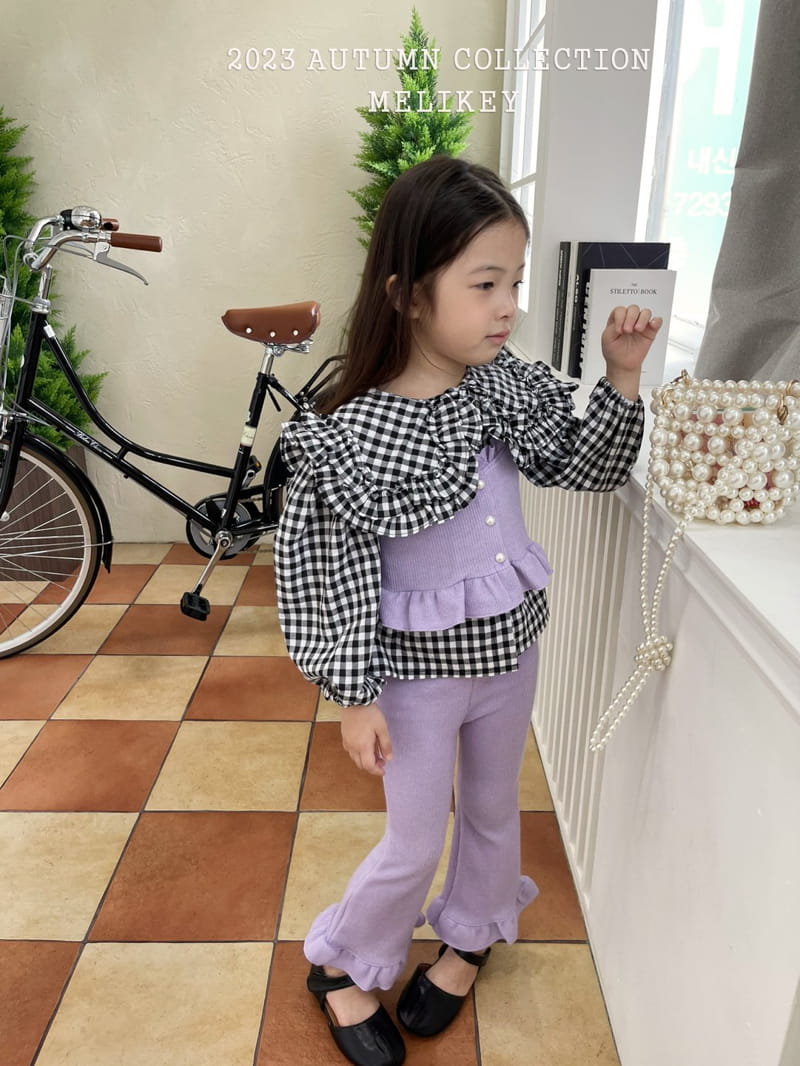Melikey - Korean Children Fashion - #Kfashion4kids - Frill Bustier Top Bottom Set - 11