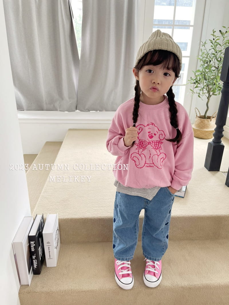 Melikey - Korean Children Fashion - #fashionkids - Heart Embroidery Pants - 10