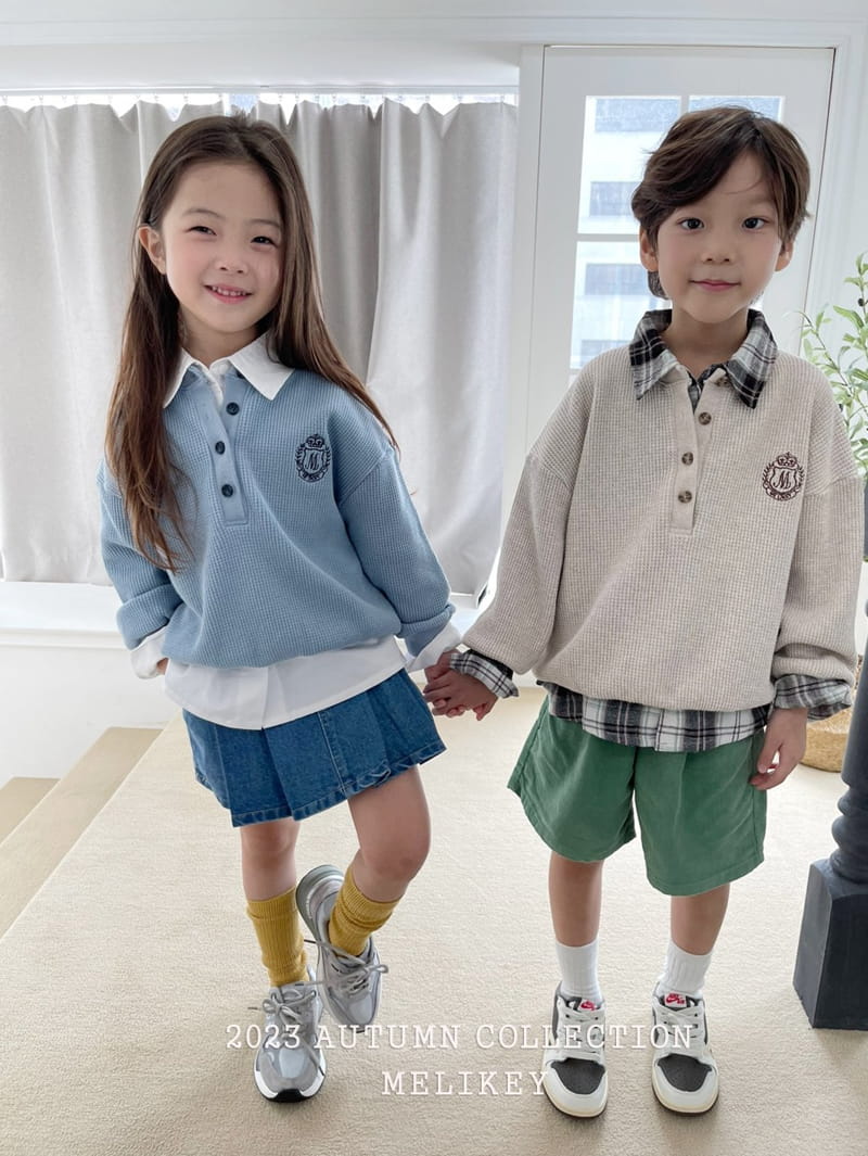 Melikey - Korean Children Fashion - #fashionkids - Waffle Danjjack Sweatshirt - 9