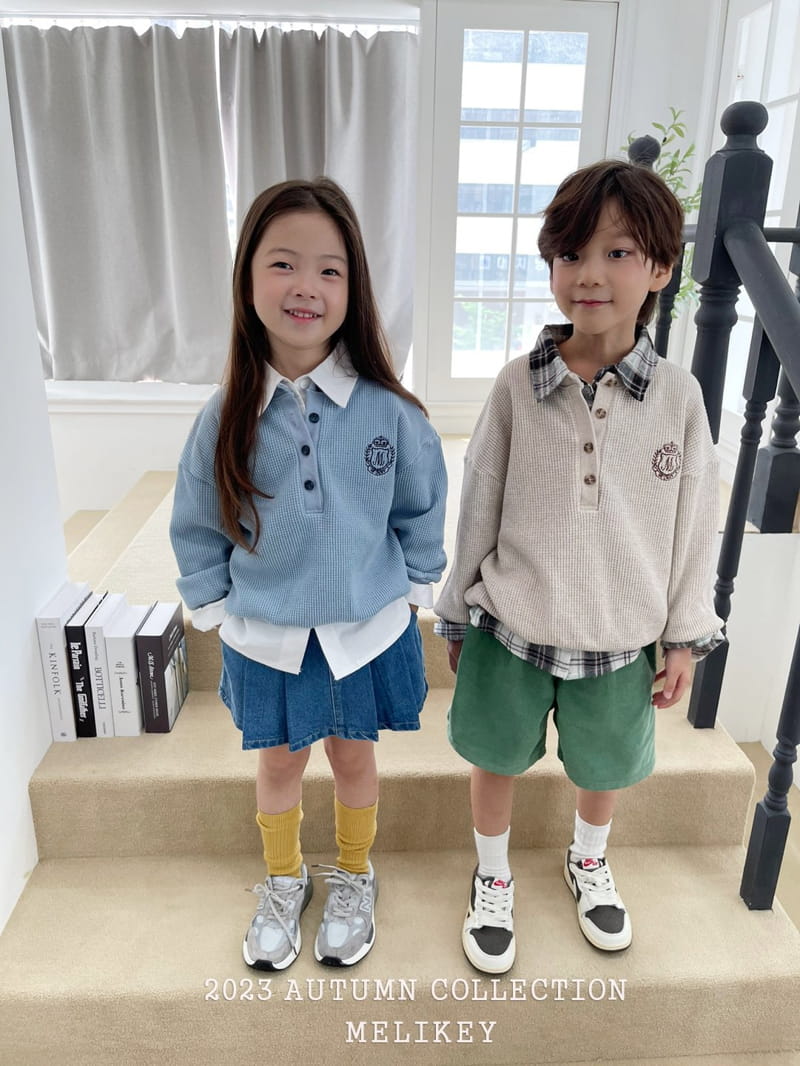 Melikey - Korean Children Fashion - #kidzfashiontrend - Waffle Danjjack Sweatshirt - 12