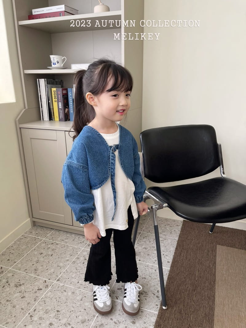 Melikey - Korean Children Fashion - #toddlerclothing - Label Slit Tee - 7