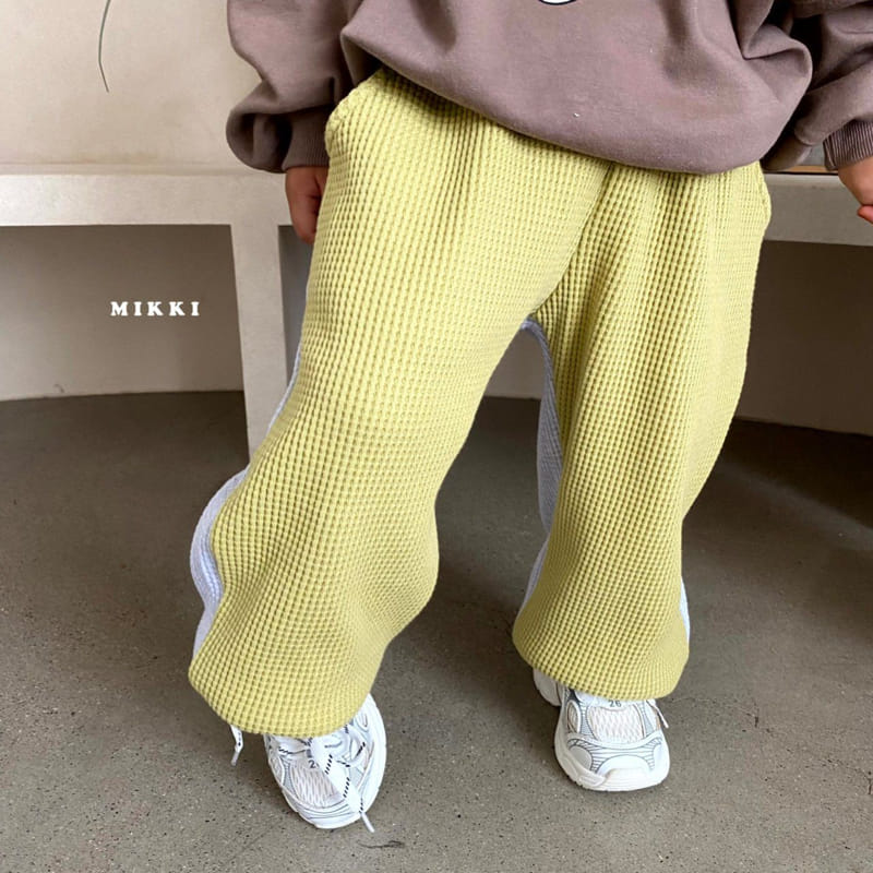 Mikki - Korean Children Fashion - #Kfashion4kids - Half Half Waffle Pants - 9