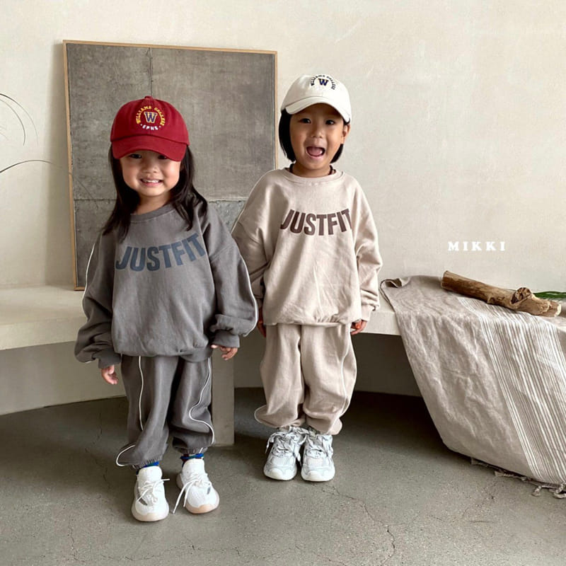 Mikki - Korean Children Fashion - #childofig - Just Pping Stripes Top Bottom Set - 2