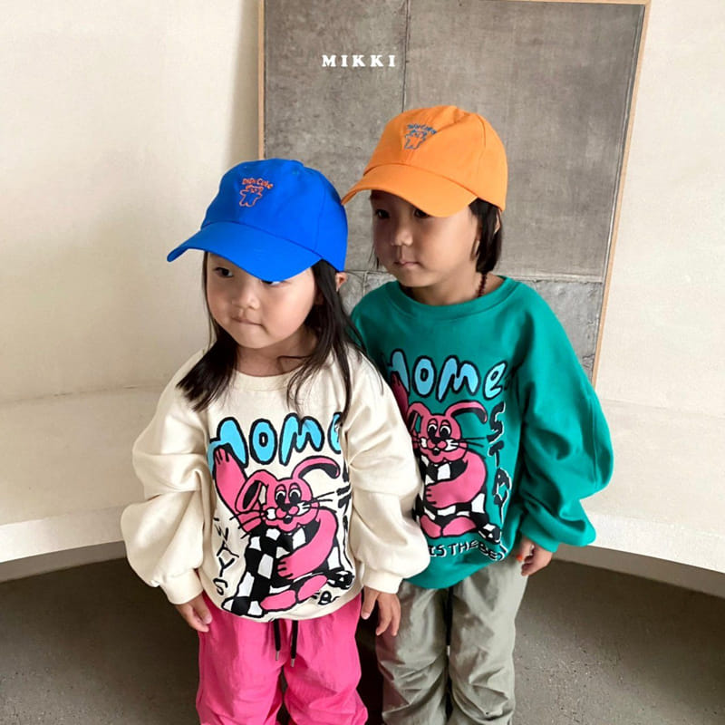 Mikki - Korean Children Fashion - #discoveringself - Check Rabbit Sweatshirt