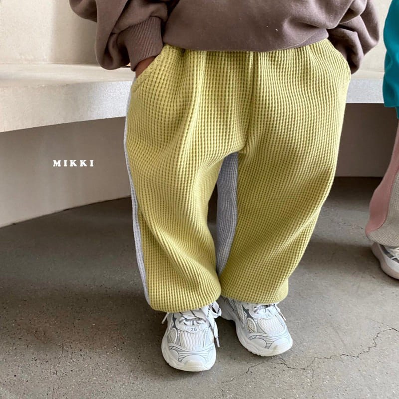 Mikki - Korean Children Fashion - #fashionkids - Half Half Waffle Pants - 5