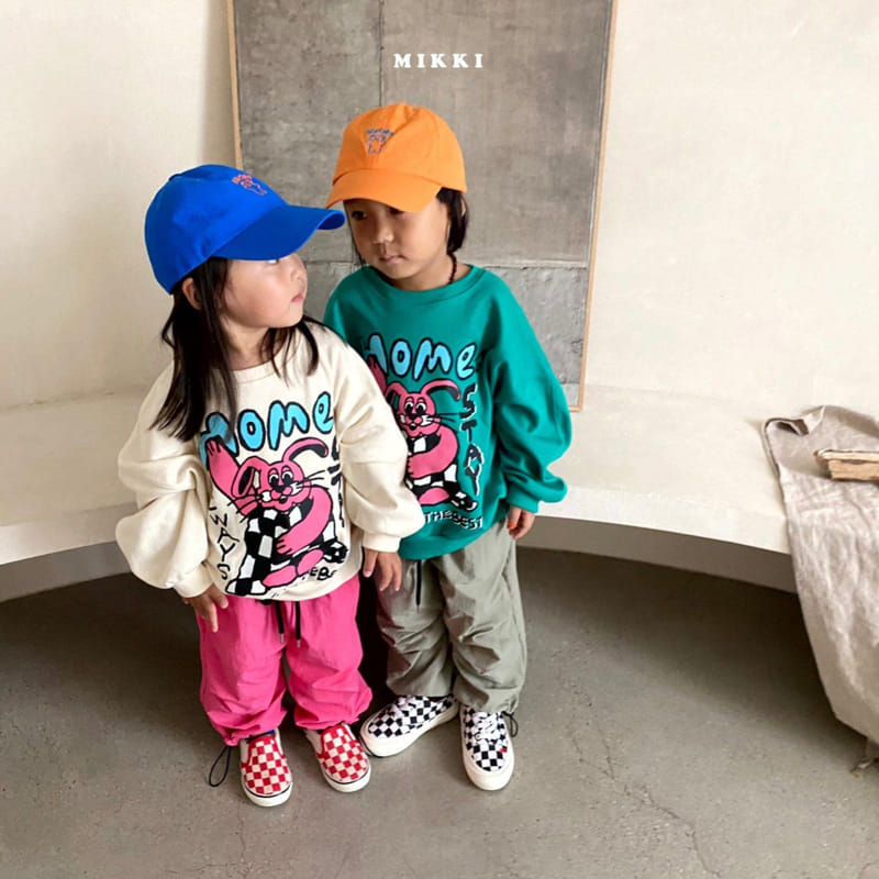 Mikki - Korean Children Fashion - #kidsshorts - Check Rabbit Sweatshirt - 3