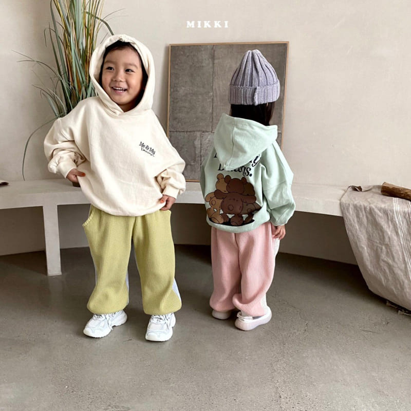 Mikki - Korean Children Fashion - #minifashionista - Half Half Waffle Pants - 12