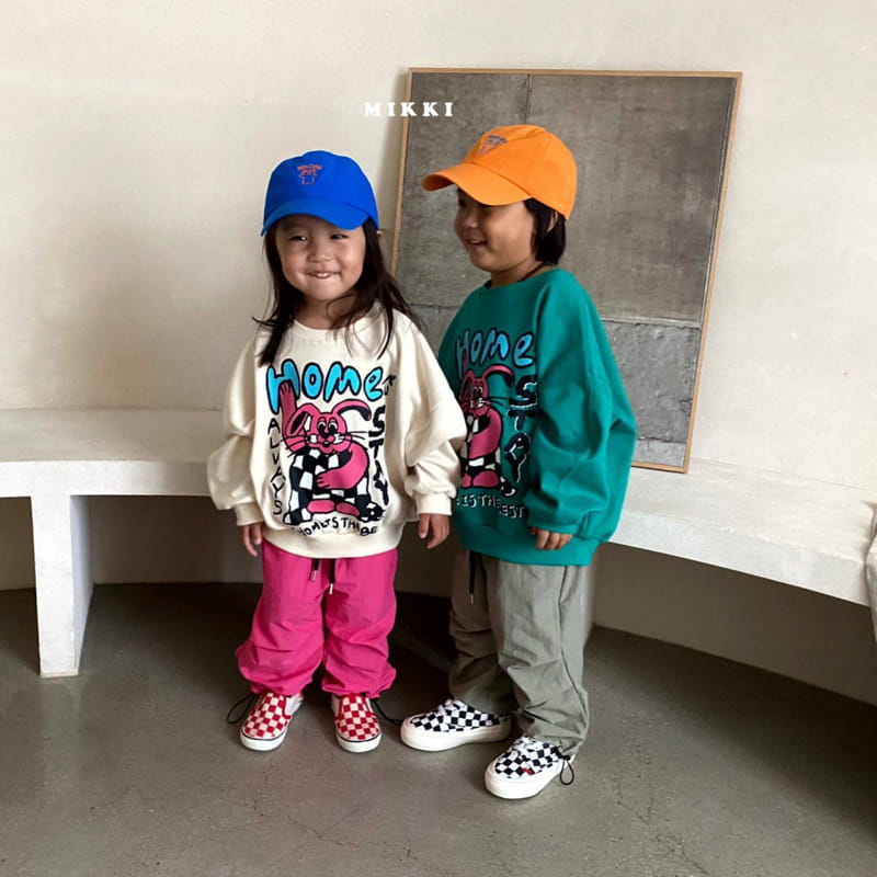 Mikki - Korean Children Fashion - #prettylittlegirls - Check Rabbit Sweatshirt - 10