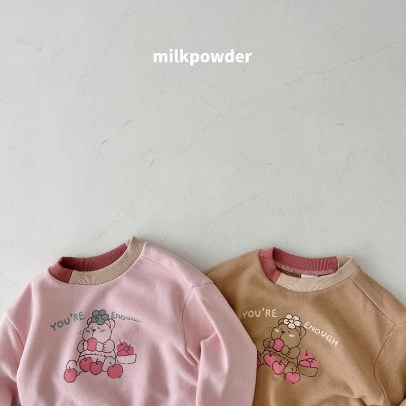 Milk Powder - Korean Children Fashion - #Kfashion4kids - Apple Bear Sweatshirt - 3