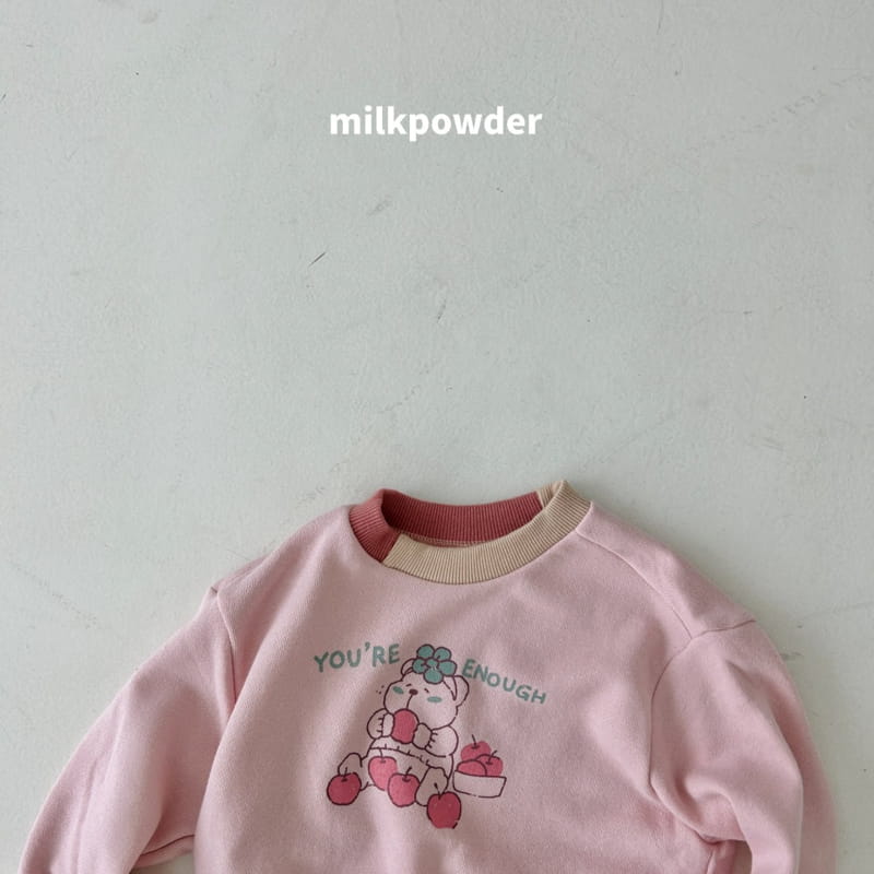 Milk Powder - Korean Children Fashion - #childofig - Apple Bear Sweatshirt - 8