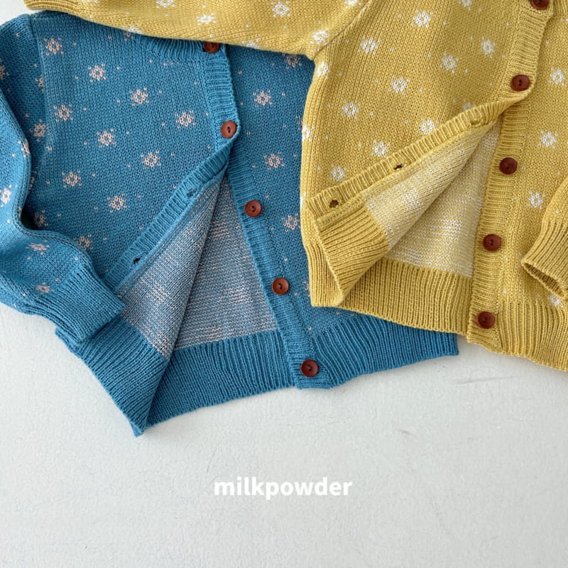 Milk Powder - Korean Children Fashion - #childofig - Blooming Knit Cardigan - 4