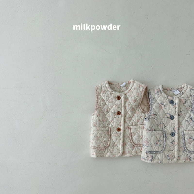 Milk Powder - Korean Children Fashion - #childofig - Quilting Vest - 3