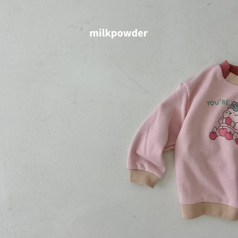 Milk Powder - Korean Children Fashion - #childrensboutique - Apple Bear Sweatshirt - 10