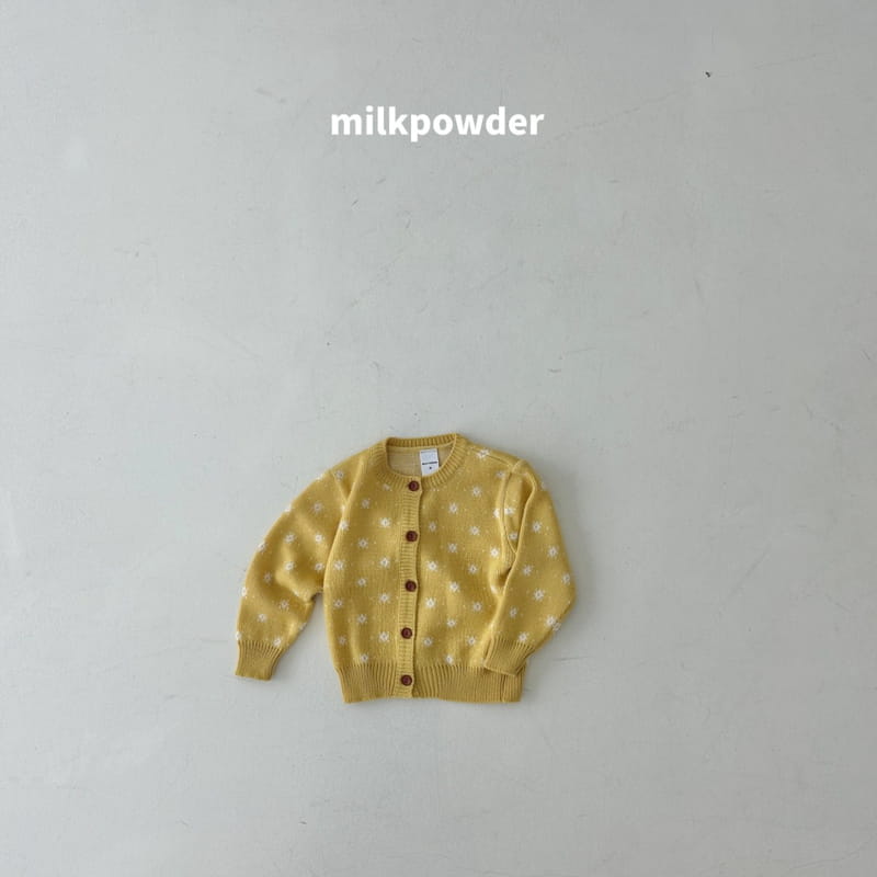 Milk Powder - Korean Children Fashion - #childrensboutique - Blooming Knit Cardigan - 5