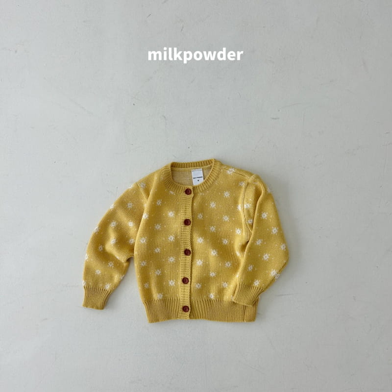 Milk Powder - Korean Children Fashion - #designkidswear - Blooming Knit Cardigan - 6