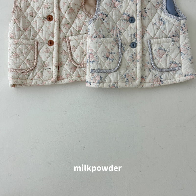 Milk Powder - Korean Children Fashion - #designkidswear - Quilting Vest - 5