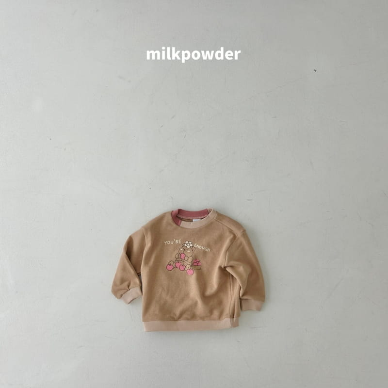 Milk Powder - Korean Children Fashion - #discoveringself - Apple Bear Sweatshirt - 12