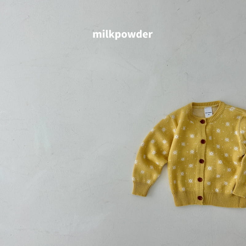 Milk Powder - Korean Children Fashion - #discoveringself - Blooming Knit Cardigan - 7