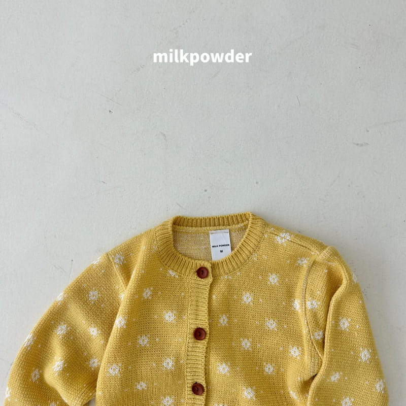 Milk Powder - Korean Children Fashion - #fashionkids - Blooming Knit Cardigan - 8